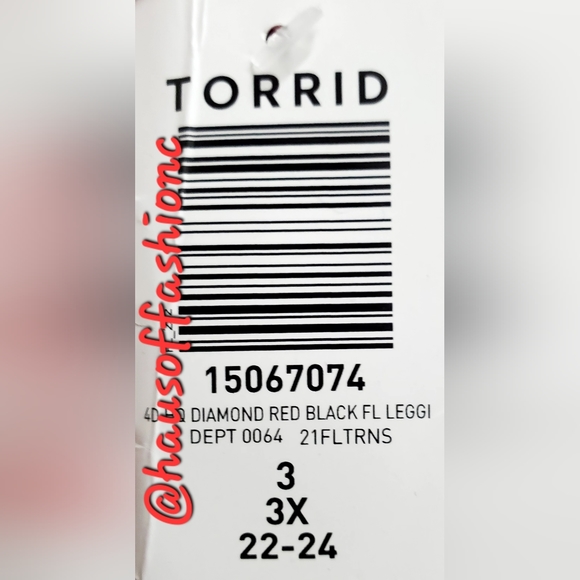 TORRID Harley Quinn Black Red Checkered Suicide Squad Leggings! - Picture 8 of 8